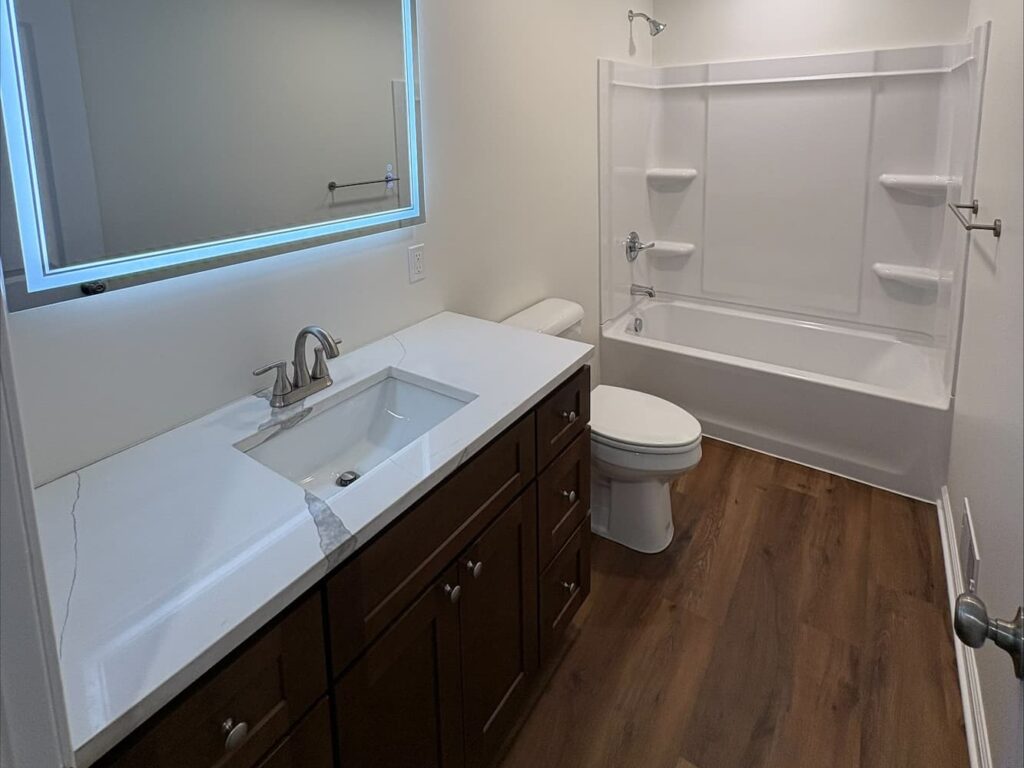 Bathroom after a paul davis restoration
